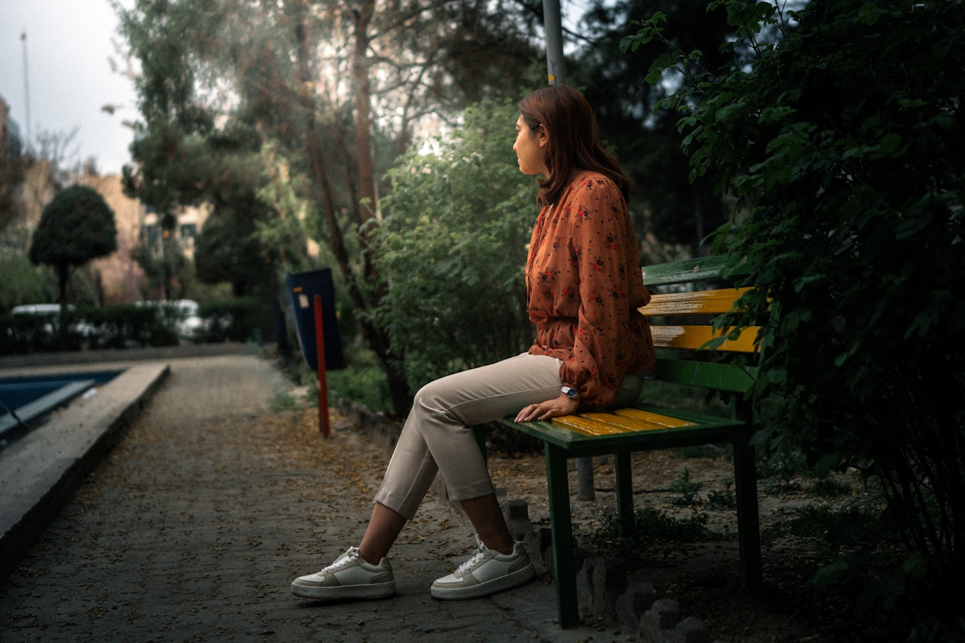Person finding stillness and calm, representing the journey of overcoming OCD